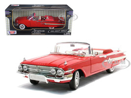 1960 Chevrolet Impala Convertible Red 1/18 Diecast Model Car Motormax 73110