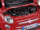 Fiat 500 Nuova Cabrio Red 1/24 Diecast Model Car Motormax 73374