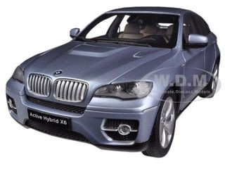 BMW X6 Active Hybrid Blue Water Metallic 1/18 Diecast Car Model Kyosho 08763