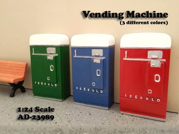 Vending Machine Accessory Diorama Red For 1:24 Scale Models American Diorama 23989