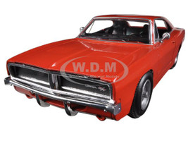 1969 Dodge Charger R/T Orange 1/25 Diecast Car Model New Ray 71893