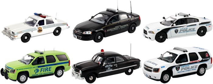 Set of 6 Police Cars Release #4 1/43 Diecast Car Models ...