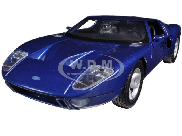 Ford GT Blue 1/24 Diecast Car Model Motormax 73297