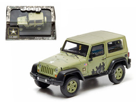 Green Light 1:43 scale Jeep Wrangler US Army Dark Green Combined Shipping 