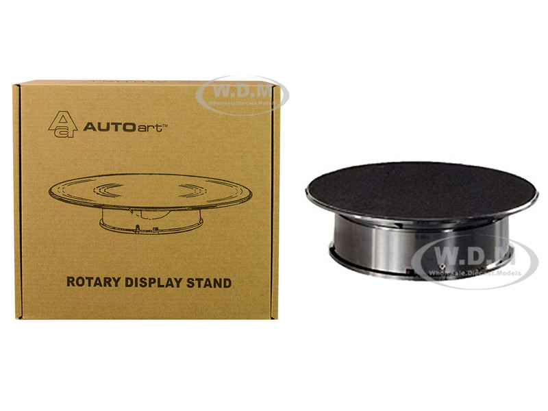 Rotary Display Stand Small 8 Inches Black Top 1/64 1/43 1/32 1/24 Scale Models Autoart 98017