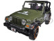 Jeep Wrangler Rubicon Harley Davidson Green 1/27 Diecast Model Maisto 32190