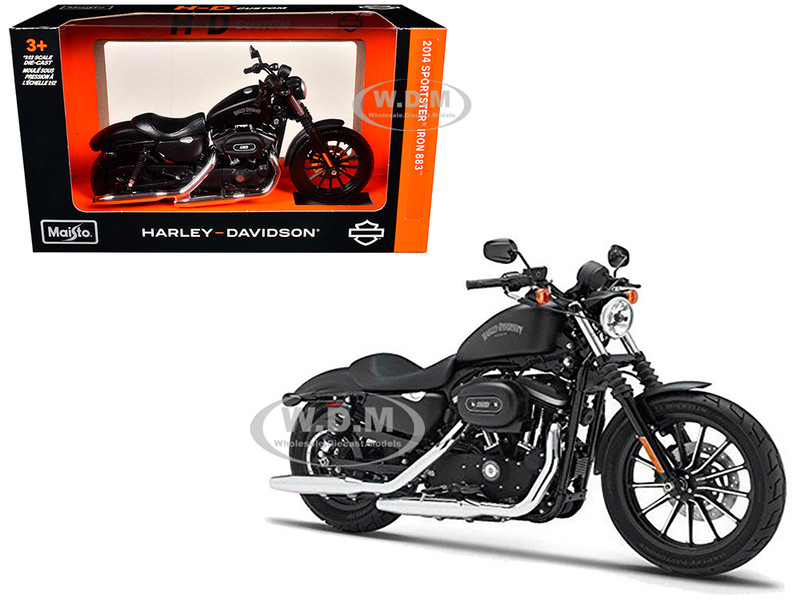2014 Harley Davidson Sportster Iron 883 Motorcycle Model 1/12 Maisto 32326