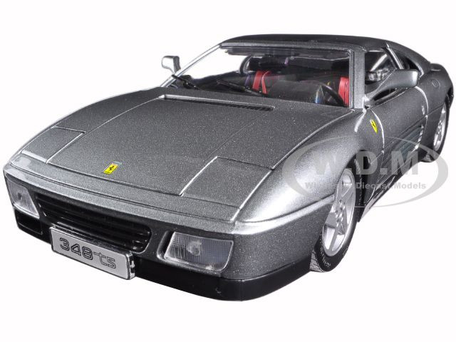 Ferrari 348 TS Grey 1/18 Diecast Model Car Bburago 16006