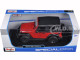 2014 Jeep Wrangler Willys Red 1/18 Diecast Model Car Maisto 31676