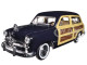 1949 Ford Woody Wagon Dark Blue 1/24 Diecast Model Car Motormax 73260