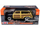 1949 Ford Woody Wagon Dark Blue 1/24 Diecast Model Car Motormax 73260