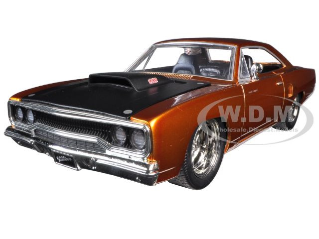  Dom's 1970 Plymouth Road Runner Copper "Fast & Furious 7" Movie 1/24 Diecast Model Car Jada 97126