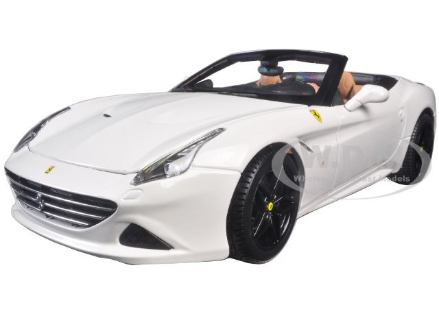 ferrari california t open top convertible white signature series 1 18 diecast model car bburago 16904 ferrari california t open top convertible white signature series 1 18 diecast model car by bburago
