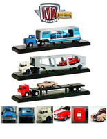 Auto Haulers Release 15 "B", 3 Trucks Set 1/64 Diecast Models M2 Machines 36000-15B