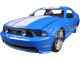 2010 Ford Mustang GT Blue With White Stripes 1/24 Diecast Model Car Jada 96868