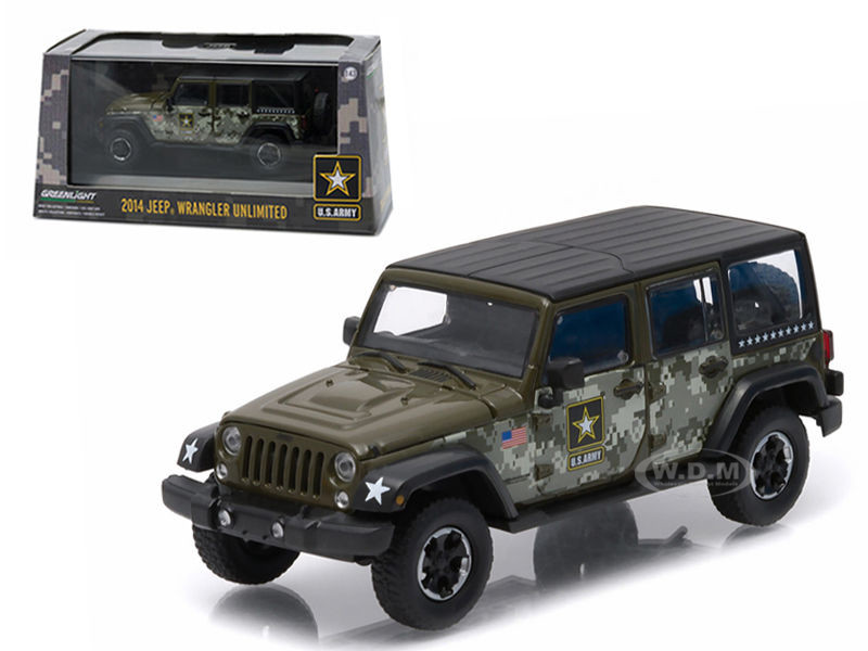 2014 Jeep Wrangler Unlimited U S Army Hard Top Dark Green With