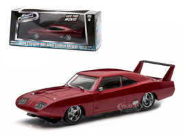Dom's 1969 Dodge Charger Daytona Maroon "Fast and Furious 6" Movie (2013) 1/43 Diecast Model Car Greenlight 86221