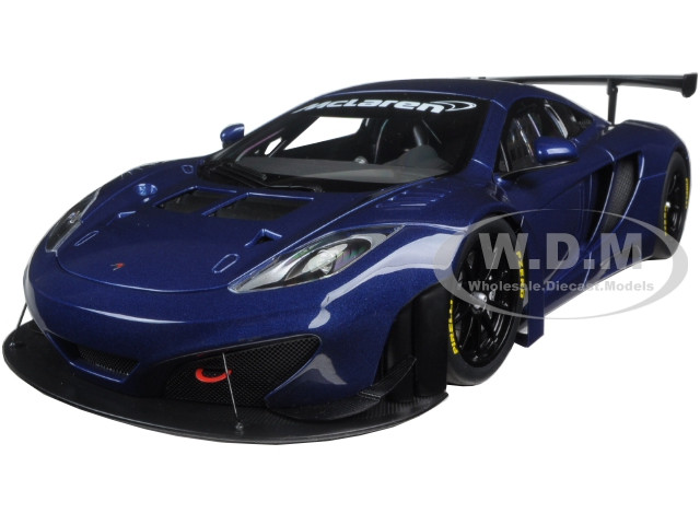 Mclaren 12C GT3 Azure Blue 1/18 Diecast Model Car Autoart 81344