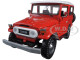 Toyota FJ40 FJ 40 Land Cruiser Red 1/24 Diecast Model Car Motormax 79323
