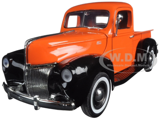 1940 Ford Pickup Truck Orange Timeless Classics 1/18 Diecast Model