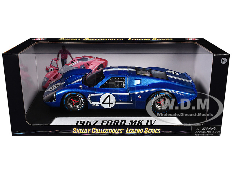 1967 Ford GT MK IV #4 Blue LeMans 24 Hours L.Ruby / D.Hulme 1/18