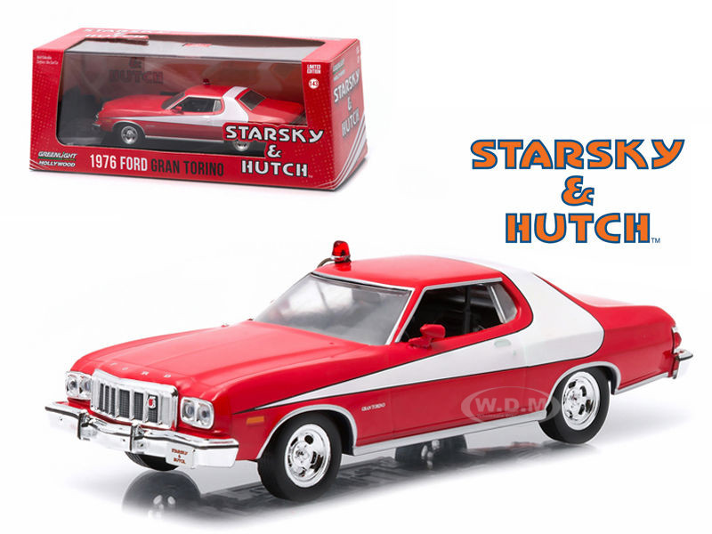 1976 Ford Gran Torino Red Starsky and Hutch 1975 1979 TV Series 1/43 Diecast Model Car Greenlight 86442