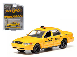 Ford Crown Victoria Yellow NYC Taxi New York City 1/64 Diecast Model Car Greenlight 29773