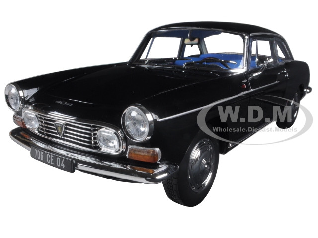1967 Peugeot 404 Coupe Black 1 18 Diecast Model Car Norev