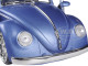 1959 Volkswagen Beetle Satin Metallic Blue with 5 Spoke Wheels 1/24 Diecast Model Car Jada 97489