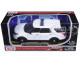  2015 Ford Interceptor Unmarked Police Car with Light Bar White 1/24 Diecast Model Car Motormax 76959