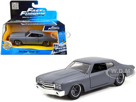 Dom's Chevrolet Chevelle SS Primer Grey "Fast & Furious" Movie 1/32 Diecast Model Car Jada 97379