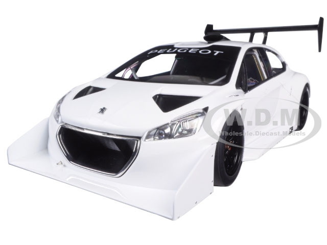 2013 Peugeot 208 T16 Pikes Peak Race Car Plain White Version 1/18
