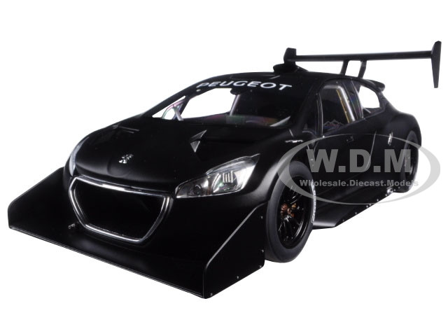 2013 Peugeot 208 T16 Pikes Peak Race Car Plain Black Version 1/18
