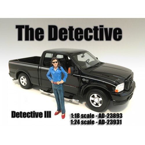 "The Detective #3" Figure For 1:24 Scale Models American Diorama 23931
