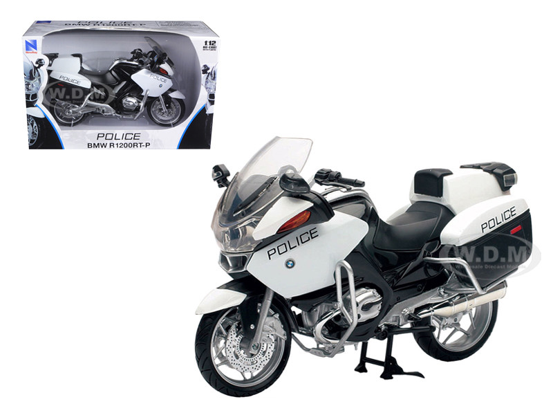 Bmw R1200 Rt P U S Police White Motorcycle 1 12 Model New Ray 43153