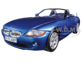 BMW Z4 Silver 1/24 Diecast Model Car Motormax 73269