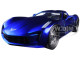 2009 Chevrolet Corvette Stingray Concept Blue 1/24 Diecast Model Car Jada 97468
