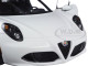  Alfa Romeo 4C Glossy White 1/18 Model Car Autoart 70185