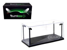 Collectible Display Show Case with LED Lights for 1/18 1/24 Models with Black Base 14001