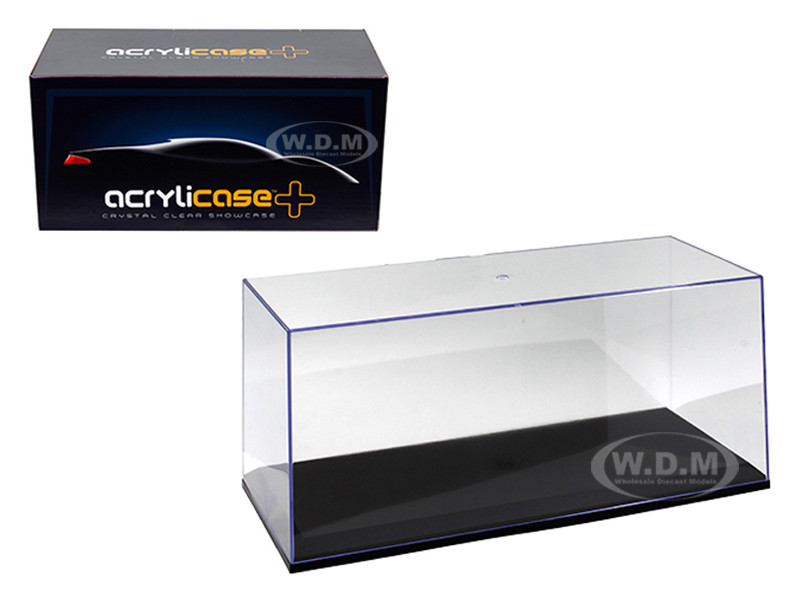 Collectible Display Show Case for 1/18 1/24 Models with Black Base 14003