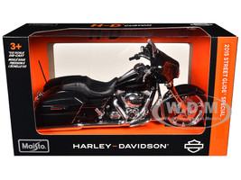 2015 Harley Davidson Street Glide Special Black Motorcycle Model 1/12 Maisto 32328