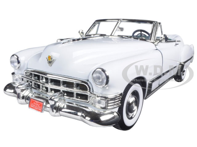 1949 Cadillac Coupe De Ville Convertible White 1/18 Diecast Model Car Road Signature 92308