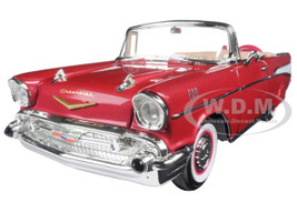1957 Chevrolet Bel Air Convertible Cream 1/18 Diecast Model Car