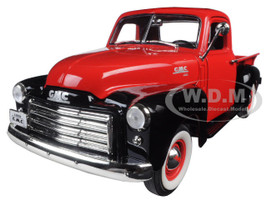 1950 GMC Pickup Truck Red Black 1/18 Diecast Model Car Road Signature 92648