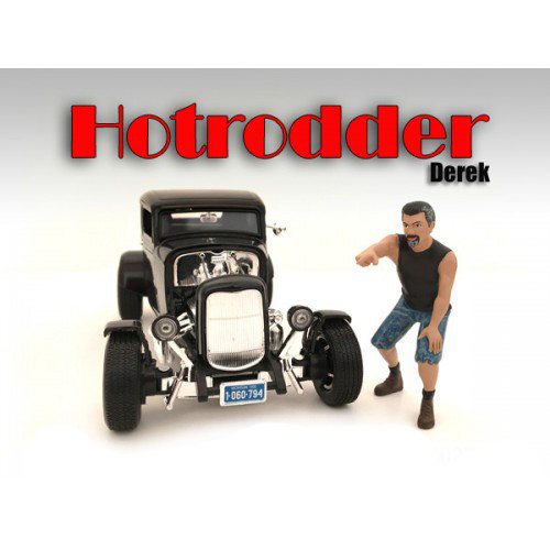 "Hotrodders" Derek Figure For 1:24 Scale Models American Diorama 24027