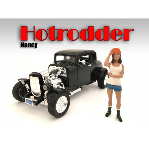 "Hotrodders" Nancy Figure For 1:18 Scale Models American Diorama 24008