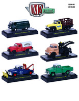 Auto Trucks 6 Piece Set Release 36 IN DISPLAY CASES 1/64 Diecast Model Cars M2 Machines 32500-36