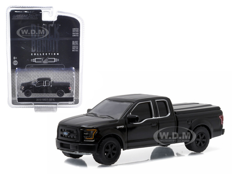 Black 2015 Ford F-150 LT 1//64 Scale Diecast Model Toy Car Greenlight 27840E