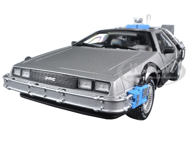  Back To The Future Time Machine Delorean with Mr. Fusion 1/18 Diecast Model Car Hotwheels CMC98