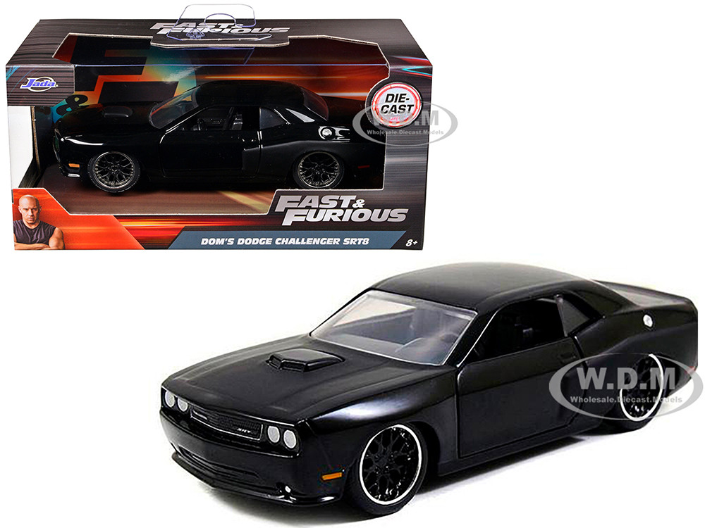 Dom s Dodge Challenger SRT8 Black Fast Furious Movie 1 32 Diecast Model Car Jada 97384